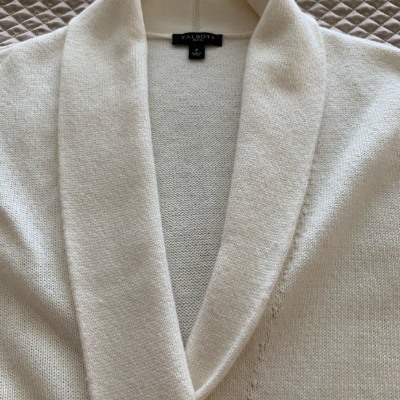 NEW Talbots Shawl Collar Duster - Colorblock Sz PS - Picture 5 of 9